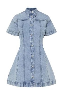 Pcsilke A-Shape Denim Dress