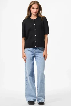 Pcsilly Ss O-Neck Knit Cardigan