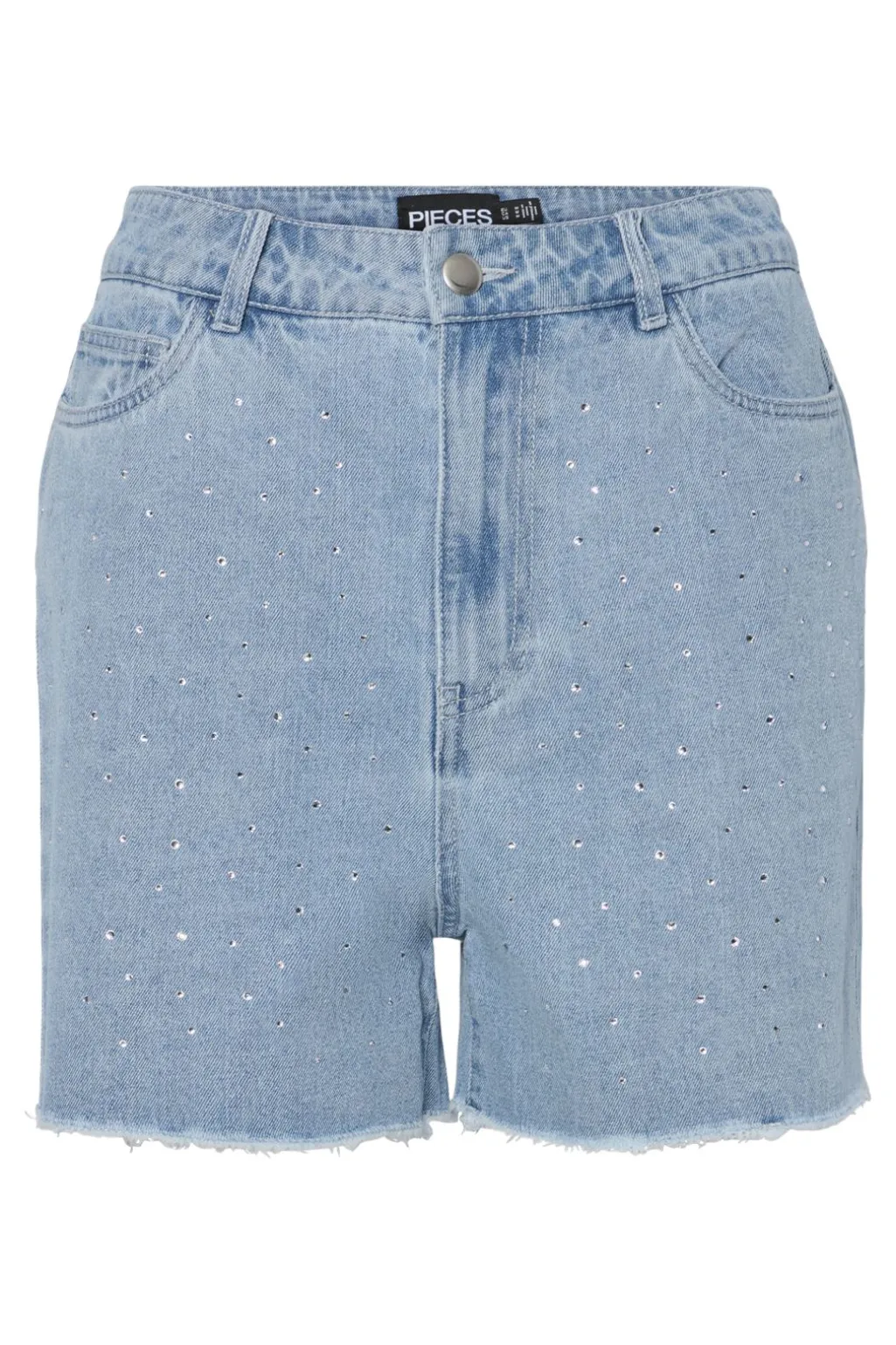 Pctamra Rhinestone Denim Shorts