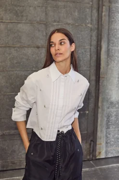 Pearl Crop Shirt HL10334