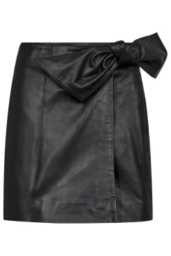 Phoebecc Leather Bow Skirt 34165