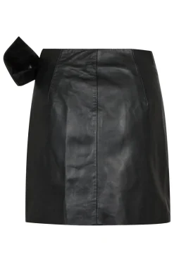 Phoebecc Leather Bow Skirt 34165