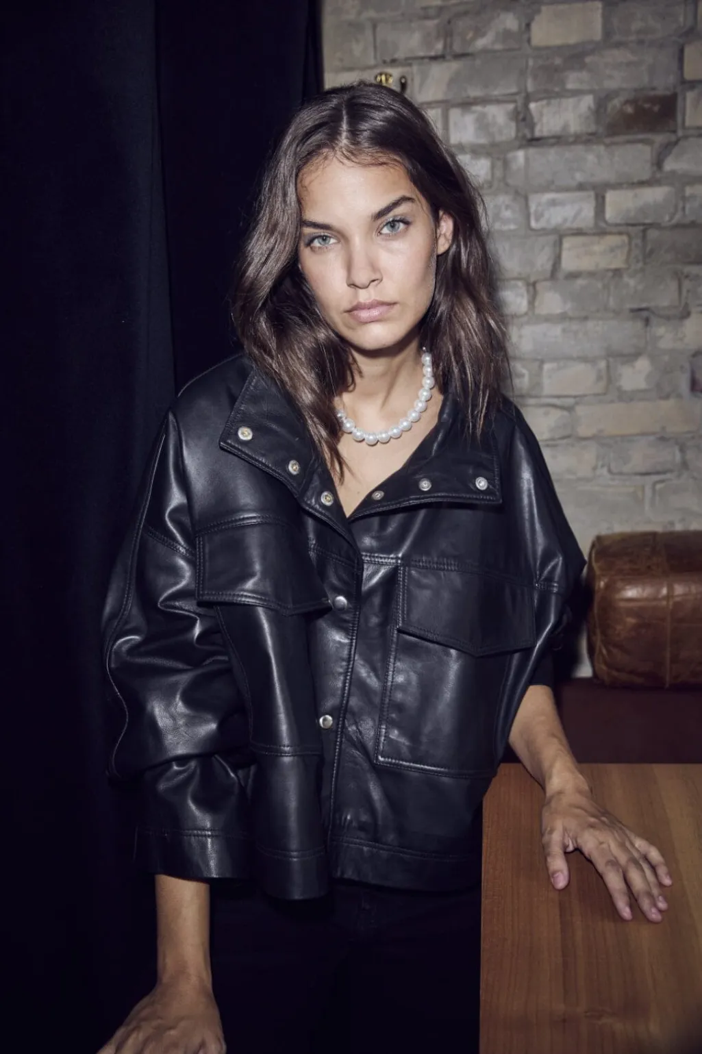 Phoebecc Leather Box Jacket 30260