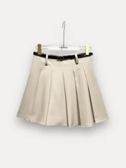 Pleated Trapeze Skirt