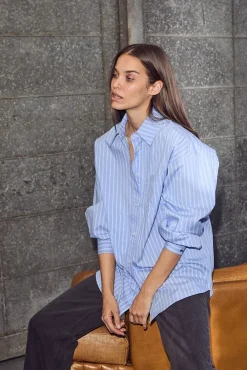 Pocket Stripe Shirt HL10259