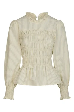 Possa Crepe Stripe Blouse 166413