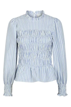 Possa Stripe Smock Blouse 164667