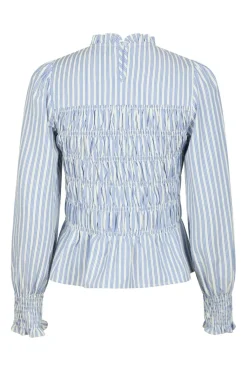 Possa Stripe Smock Blouse 164667