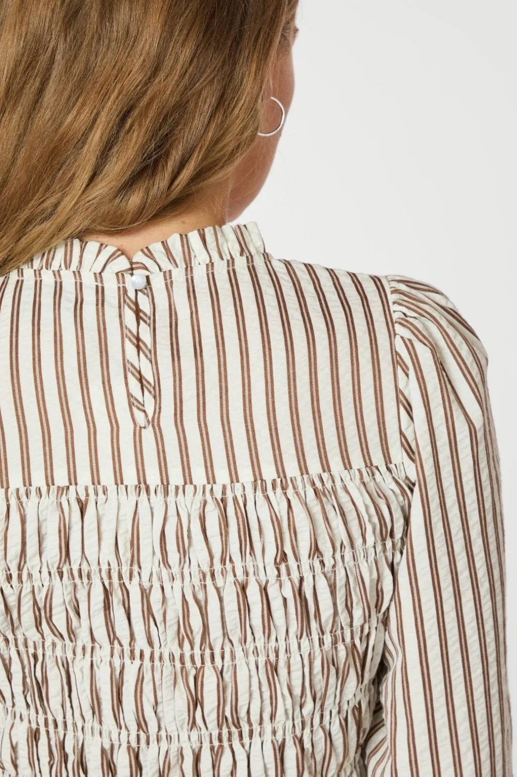 Possa Twin Stripe Smock Blouse 165011