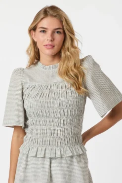 Possini Small Check Blouse 165420