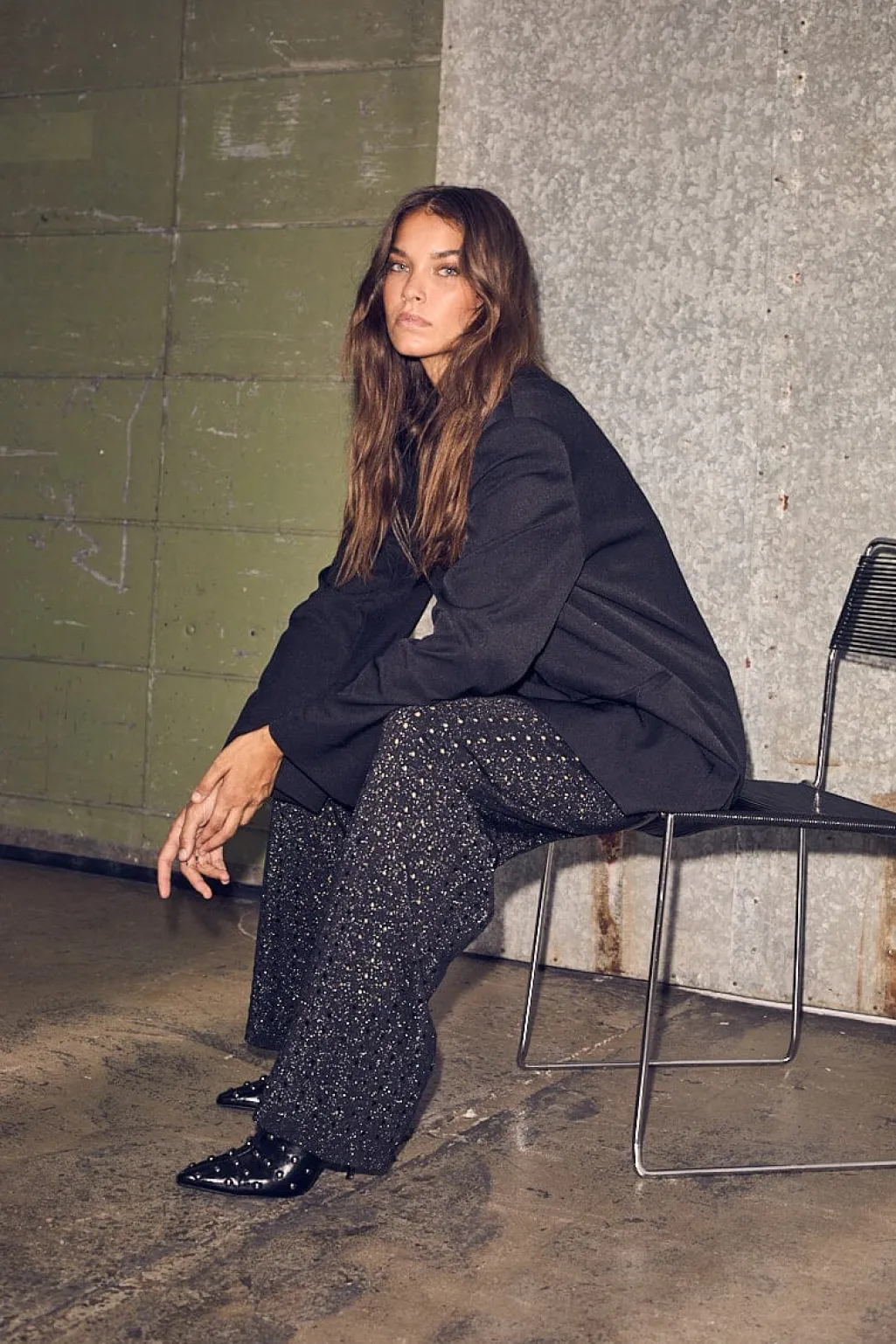 Premiere Oversize Triangle Blazer HL10273