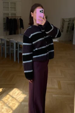 Rafaelmd Stripe Cardigan 58781