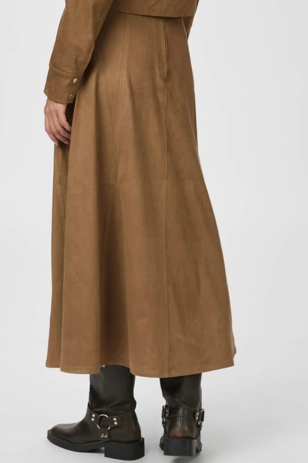 Raya Faux Suede Skirt 166255