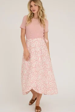 Rib Knit Short Sleeve Top