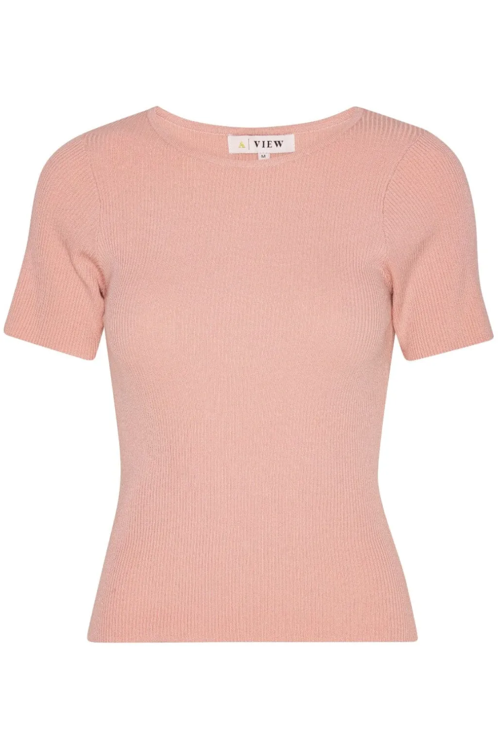 Rib Knit Short Sleeve Top