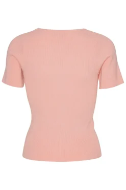 Rib Knit Short Sleeve Top