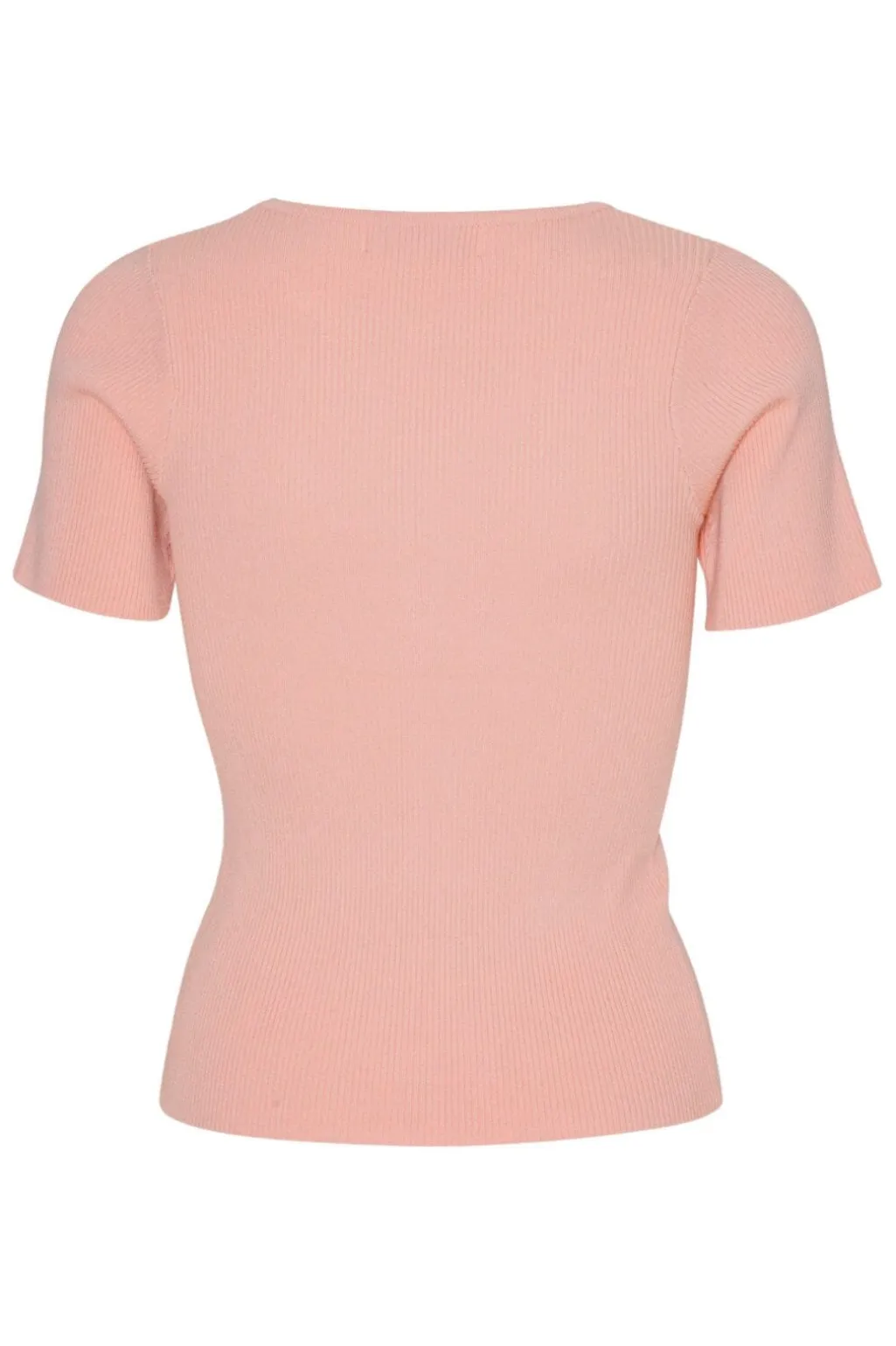 Rib Knit Short Sleeve Top