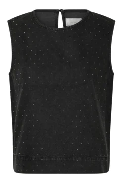 Rissa Bedazzled Denim Top 164461