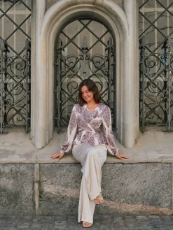 Rista Paisley Drop Blouse 166208