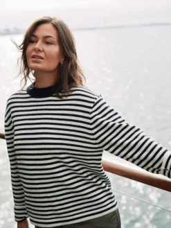 Rivi Stripe Knit Sweater 164957