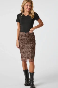 Roa Mesh Leo Skirt 164552