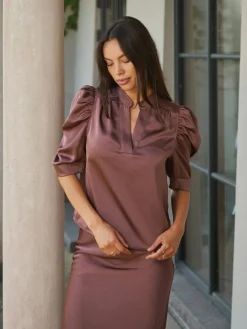 Roella Heavy Sateen Blouse 162590