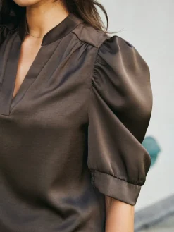 Roella Heavy Sateen Blouse 162590