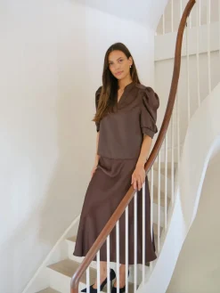 Roella Heavy Sateen Blouse 162590