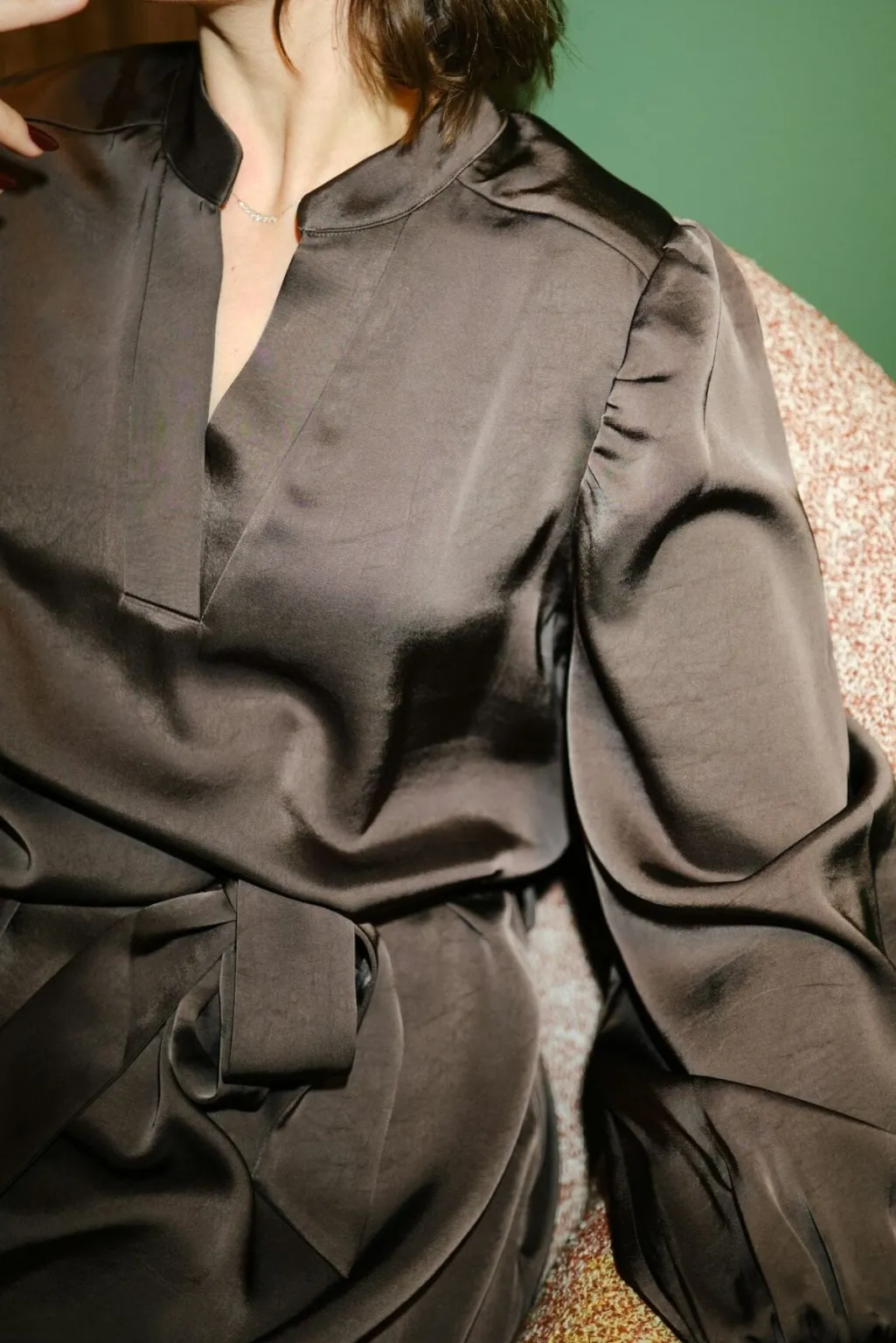 Rolana Heavy Sateen Dress 164533