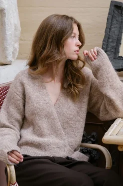 Ronia Fluffy Wrap Knit Cardigan 166619