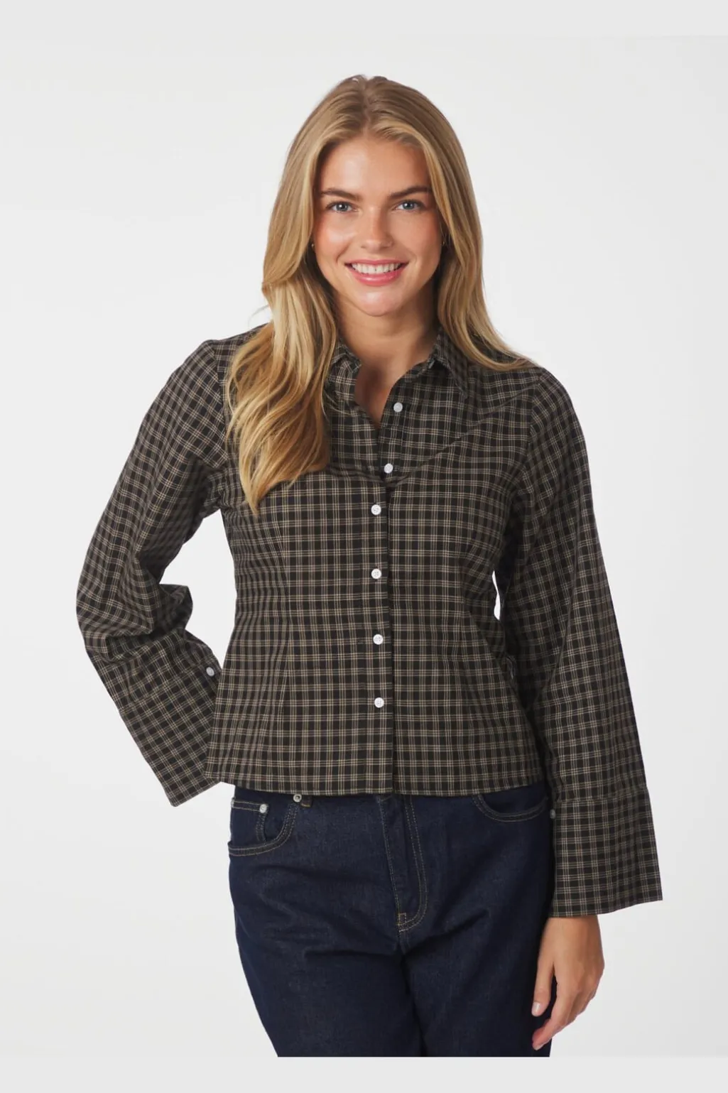 Rosa Mini Check Shirt 167089