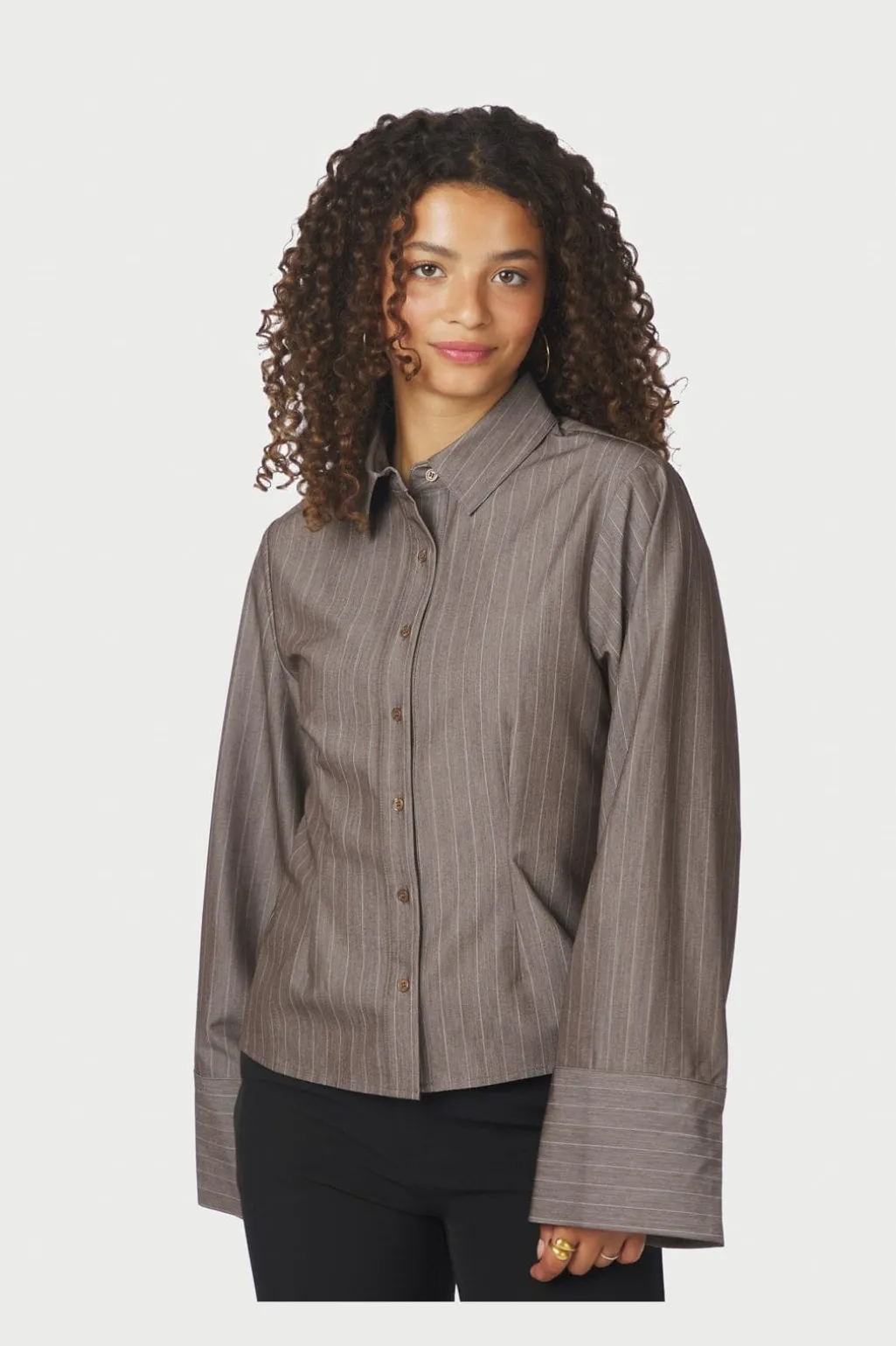 Rosa Pinstripe Melange Shirt 167016