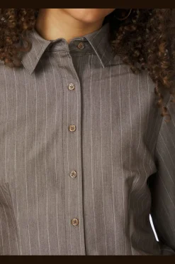 Rosa Pinstripe Melange Shirt 167016