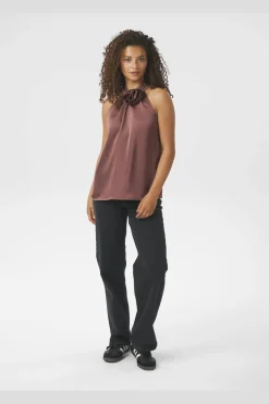 Rosette Heavy Sateen Top 164817