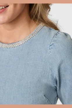 Rosia Denim Emb Top 165734