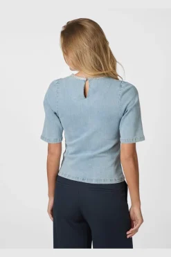 Rosia Denim Emb Top 165734