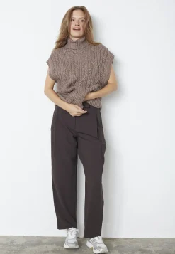 Rowcc Oversize Cable Knit Vest 32222