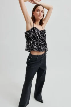 Shiny Strap Top 60229