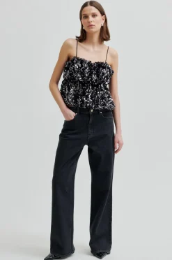 Shiny Strap Top 60229