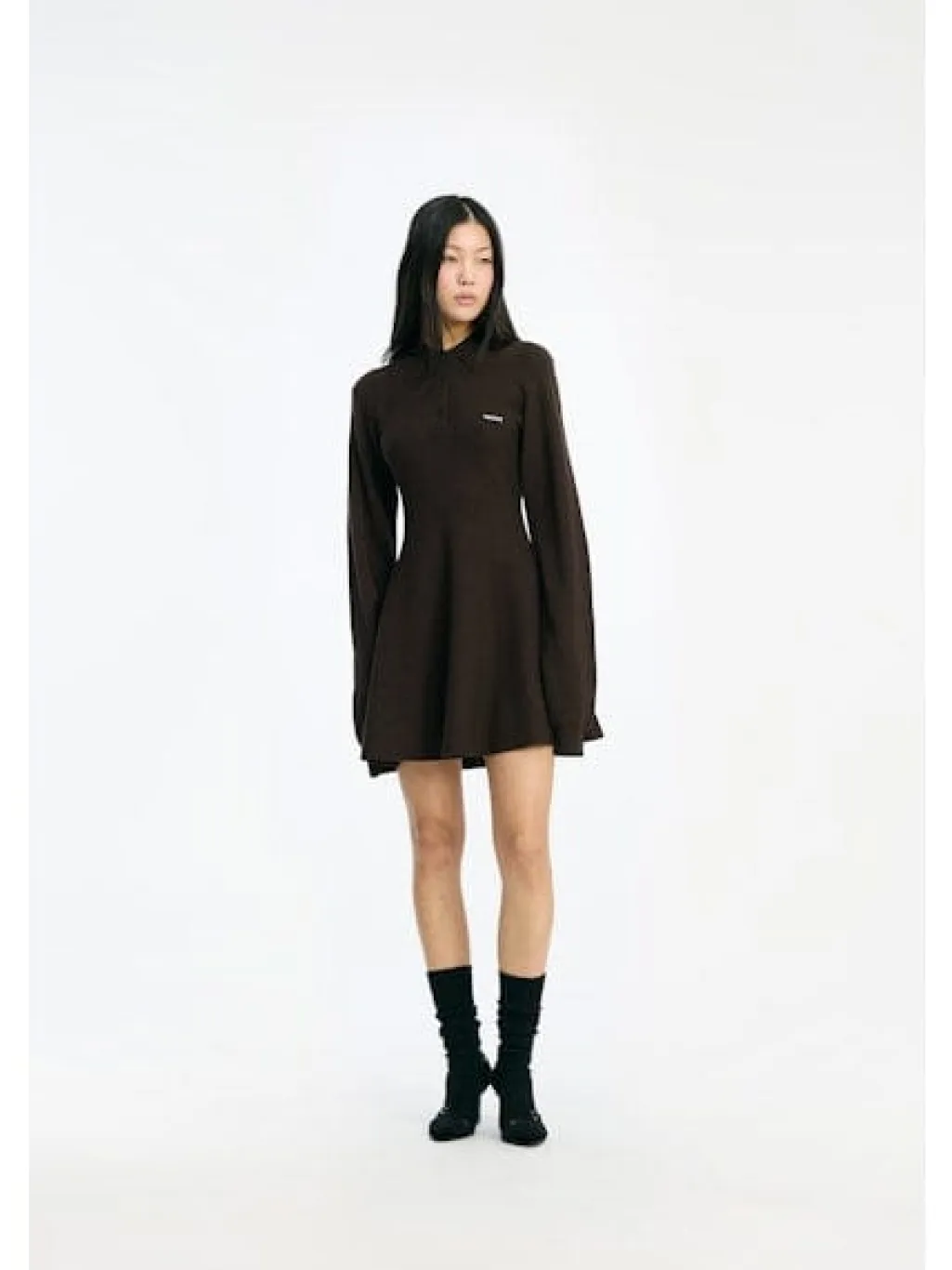 Slinky Knit Polo Dress 1154881667