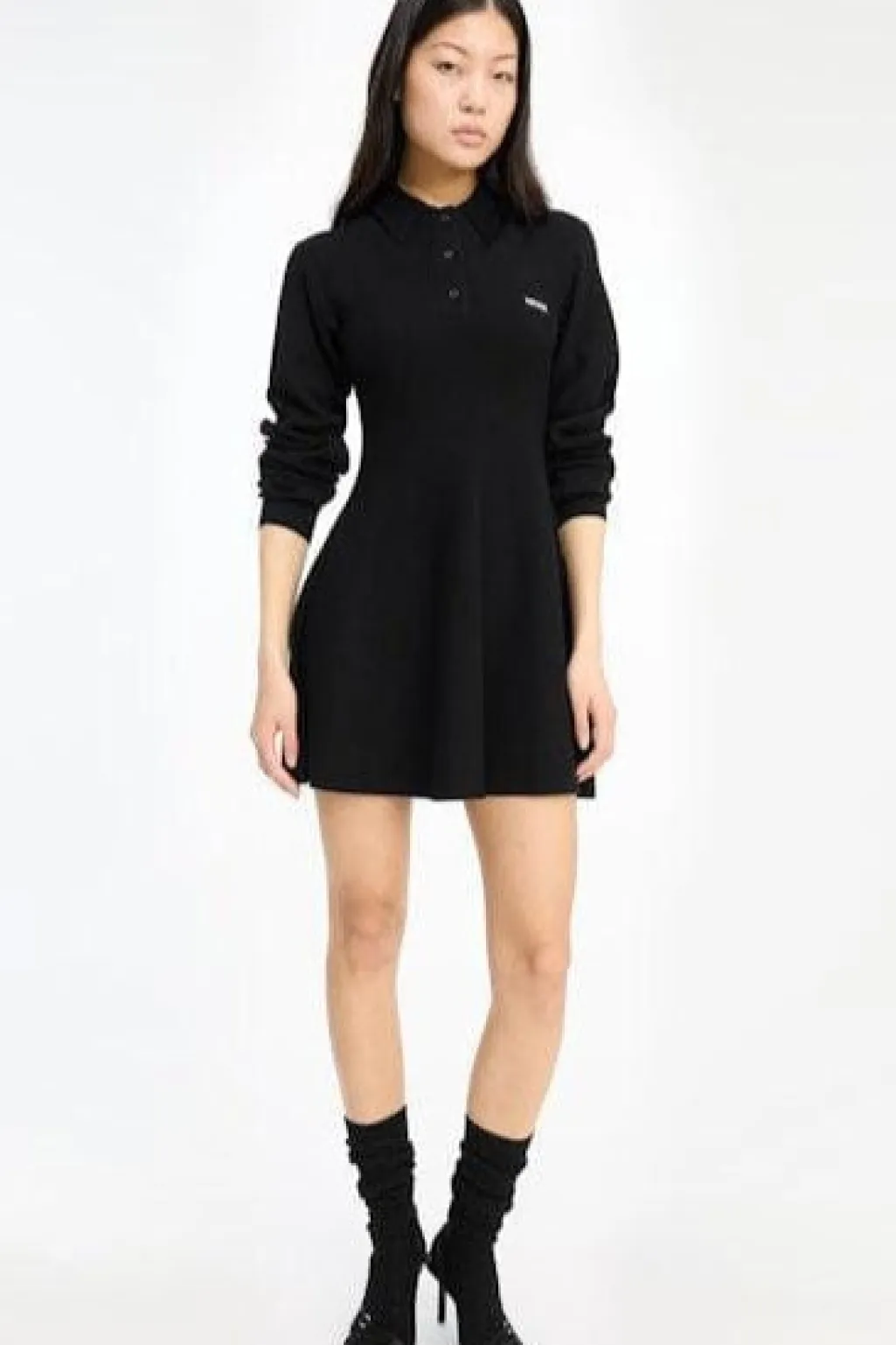 Slinky Knit Polo Dress 115488100