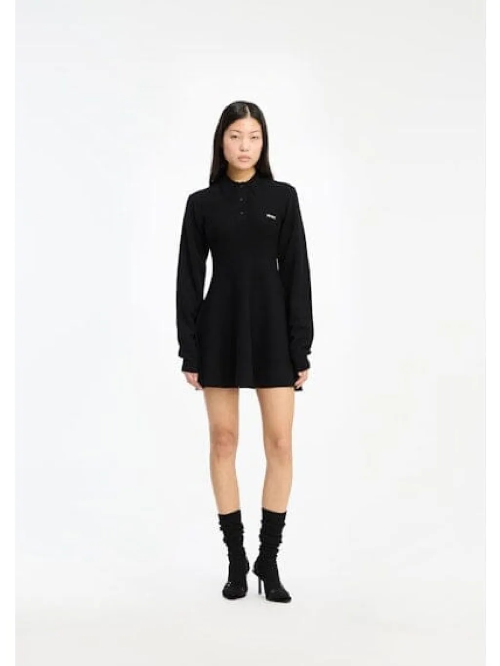 Slinky Knit Polo Dress 115488100