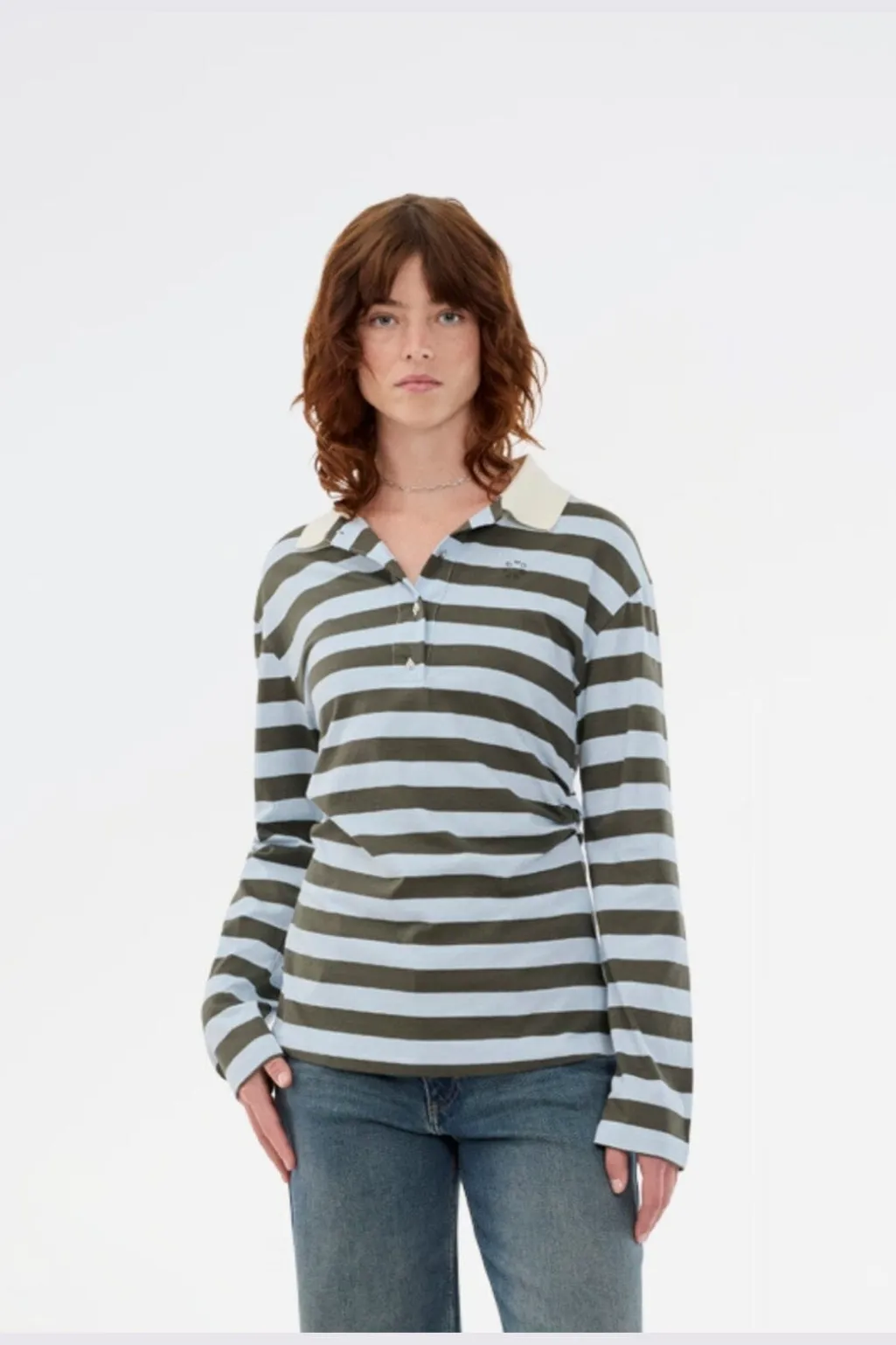 Stetsonmd Ls Stripe Polo 58842