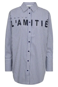 Stripe Chest Logo Shirt HL10300