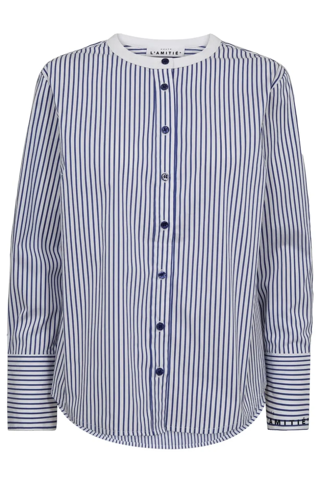 Stripe Cuff Logo Shirt HL10301