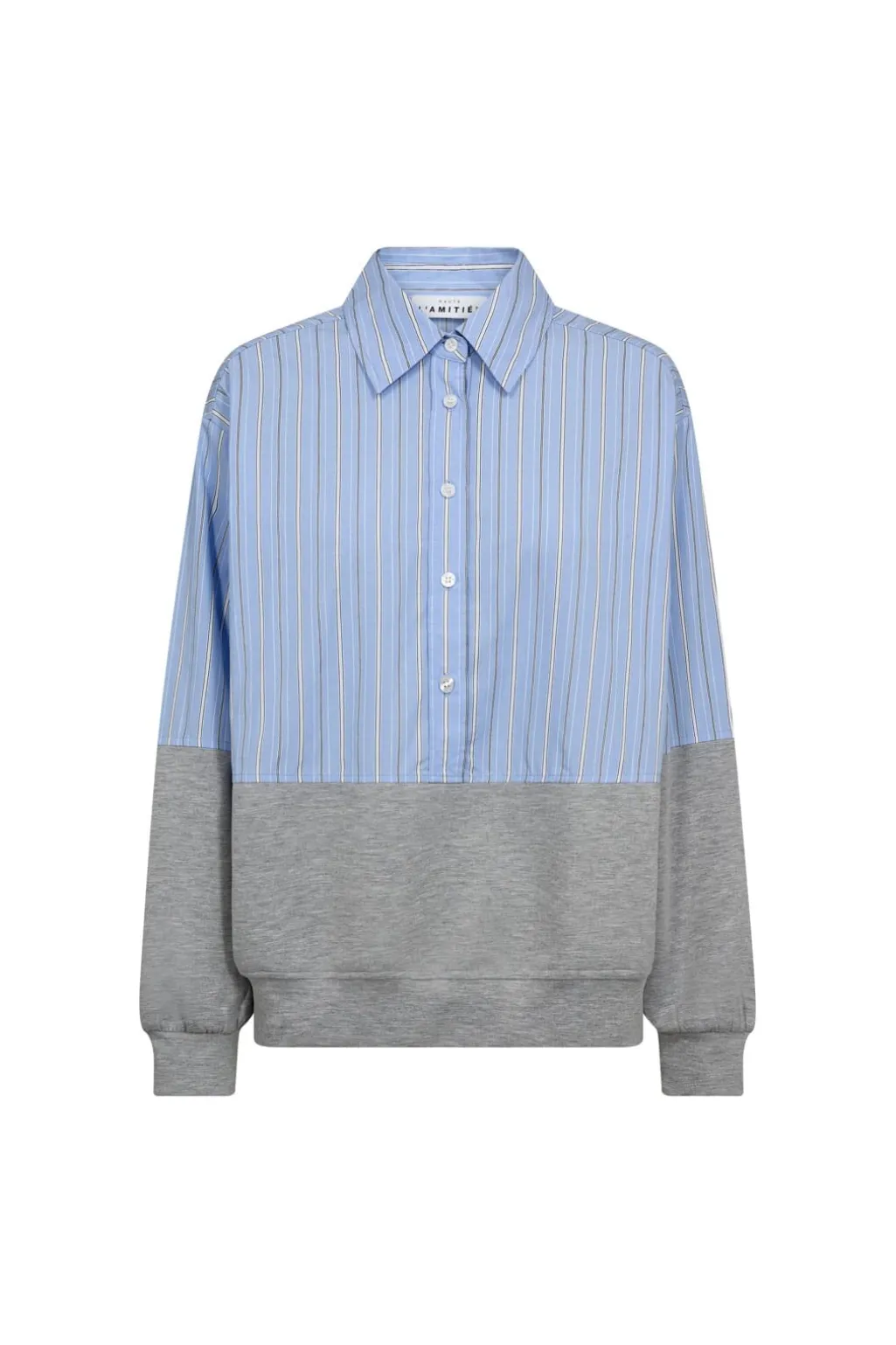 Sweat Mix Blue Stripe Shirt HL10460