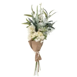 Symphonie Buket, Hvid, Kunstige Blomster
