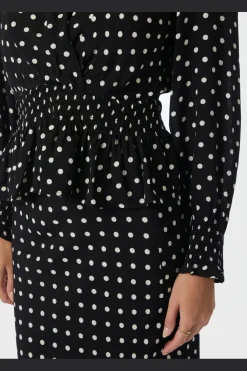 Tamona Crepe Dot Blouse 167939