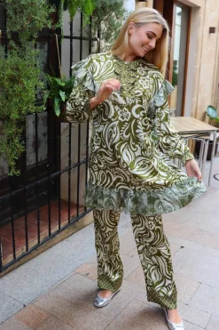 Tia-Ls-Frill Dress 22076