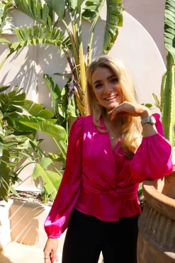 Tiki Ls Twist Blouse 22120